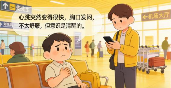 武汉男子来蓉突发旧疾，因“亚心”二字获及时救治